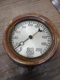 Vtg Ashcroft New York Brass 0-200 PSI Steam Pressure Gauge Steampunk