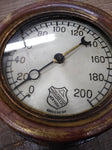 Vtg Ashcroft New York Brass 0-200 PSI Steam Pressure Gauge Steampunk