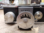 Vtg Argus Brick C3 Range Finder 35mm Camera 50mm f 3.5 Lens Shutter Works Case
