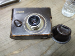 Vtg Argus Brick C3 Range Finder 35mm Camera 50mm f 3.5 Lens Shutter Works Case