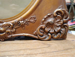1917 Antique Curved Convex Glass Fancy Picture Frame Marine 25"x19" w/Provenance