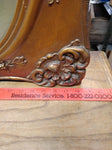 1917 Antique Curved Convex Glass Fancy Picture Frame Marine 25"x19" w/Provenance