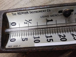 Vtg Meriam Instrument Cast Iron Air Pressure Gauge Pounds/Ounces RD 519-1 USA