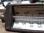 Vtg Meriam Instrument Cast Iron Air Pressure Gauge Pounds/Ounces RD 519-1 USA