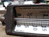 Vtg Meriam Instrument Cast Iron Air Pressure Gauge Pounds/Ounces RD 519-1 USA