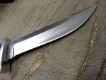 Vtg Buck #124 Frontiersman 7" Fixed Blade Bowie Hunting Fight Knife Micarta Grip