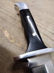Vtg Buck #124 Frontiersman 7" Fixed Blade Bowie Hunting Fight Knife Micarta Grip