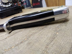 Vtg Buck #124 Frontiersman 7" Fixed Blade Bowie Hunting Fight Knife Micarta Grip