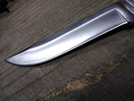 Vtg Buck #124 Frontiersman 7" Fixed Blade Bowie Hunting Fight Knife Micarta Grip