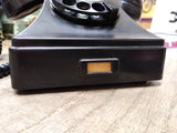 Vtg Ericsson Black Rotary STD PTT Desk Telephone SIMCA Car Dealer Updated Wiring