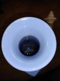 Vtg EMPTY Jim Beam 1965 Kentucky Bourbon Decanter Blue Milk Glass Shepard & Dog