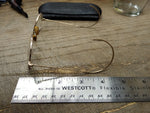 Vtg AO American Optical Cortland 12K GF Fancy Wire Frame Round Lens Eye Glasses