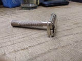 Vtg Gillette F-2 1960 Flare Tip Super Speed TTO DE Safety Razor Nice Shape!
