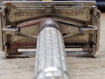 Vtg Gillette F-2 1960 Flare Tip Super Speed TTO DE Safety Razor Nice Shape!