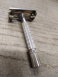 Vtg Gillette F-2 1960 Flare Tip Super Speed TTO DE Safety Razor Nice Shape!