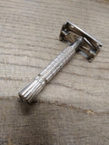 Vtg Gillette F-2 1960 Flare Tip Super Speed TTO DE Safety Razor Nice Shape!