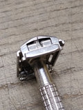 Vtg Gillette F-2 1960 Flare Tip Super Speed TTO DE Safety Razor Nice Shape!