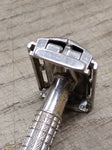 Vtg Gillette F-2 1960 Flare Tip Super Speed TTO DE Safety Razor Nice Shape!