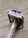 Vtg Gillette F-2 1960 Flare Tip Super Speed TTO DE Safety Razor Nice Shape!
