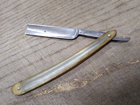 Vtg Antique Henry Martin Straight Shaving Razor Made In Hamburg Germany
