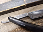 Vtg Antique Eugine Berninghaus Straight Shaving Razor with Box Made In Germany