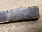 Vtg Antique Eugine Berninghaus Straight Shaving Razor with Box Made In Germany