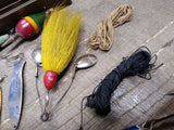 Vtg Horrocks Ibbotson Tackle Box South Bend Krokodile Wooden Fishing Lures Lot!