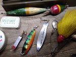 Vtg Horrocks Ibbotson Tackle Box South Bend Krokodile Wooden Fishing Lures Lot!