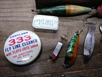 Vtg Horrocks Ibbotson Tackle Box South Bend Krokodile Wooden Fishing Lures Lot!