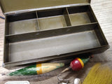 Vtg Horrocks Ibbotson Tackle Box South Bend Krokodile Wooden Fishing Lures Lot!