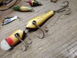 Vtg Horrocks Ibbotson Tackle Box South Bend Krokodile Wooden Fishing Lures Lot!