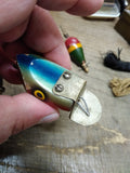 Vtg Horrocks Ibbotson Tackle Box South Bend Krokodile Wooden Fishing Lures Lot!
