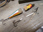 Vtg Horrocks Ibbotson Tackle Box South Bend Krokodile Wooden Fishing Lures Lot!