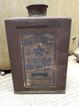 Antique 1923 Pratt & Lambert Pale Automobile Varnish 1 Qt Soldered Tin Can Full!
