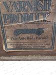 Antique 1923 Pratt & Lambert Pale Automobile Varnish 1 Qt Soldered Tin Can Full!