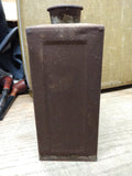 Antique 1923 Pratt & Lambert Pale Automobile Varnish 1 Qt Soldered Tin Can Full!