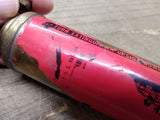 Vtg 1940's-50's Presto CB Mini Brass Motorcycle Fire Extinguisher 5.5"
