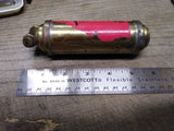 Vtg 1940's-50's Presto CB Mini Brass Motorcycle Fire Extinguisher 5.5"