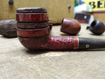 Vtg Kaywoodie Imported Briar Rusticated Billiard Smoking Tobacco Pipe w/Stinger!