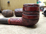 Vtg Kaywoodie Imported Briar Rusticated Billiard Smoking Tobacco Pipe w/Stinger!