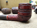 Vtg Kaywoodie Imported Briar Rusticated Billiard Smoking Tobacco Pipe w/Stinger!