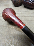 Vtg Kaywoodie Imported Briar Rusticated Billiard Smoking Tobacco Pipe w/Stinger!