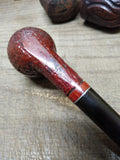 Vtg Kaywoodie Imported Briar Rusticated Billiard Smoking Tobacco Pipe w/Stinger!