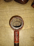 Vtg Kaywoodie Imported Briar Rusticated Billiard Smoking Tobacco Pipe w/Stinger!
