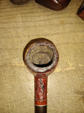 Vtg Kaywoodie Imported Briar Rusticated Billiard Smoking Tobacco Pipe w/Stinger!