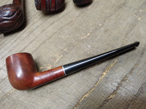 Vtg Brewster Imported Briar Billiard Smoking Tobacco Pipe w/Stinger!