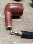 Vtg Brewster Imported Briar Billiard Smoking Tobacco Pipe w/Stinger!