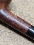 Vtg Imported Briar Stubby Smoking Tobacco Pipe with Saddle Stem