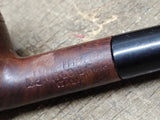 Vtg Imported Briar Stubby Smoking Tobacco Pipe with Saddle Stem