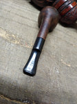 Vtg Imported Briar Stubby Smoking Tobacco Pipe with Saddle Stem